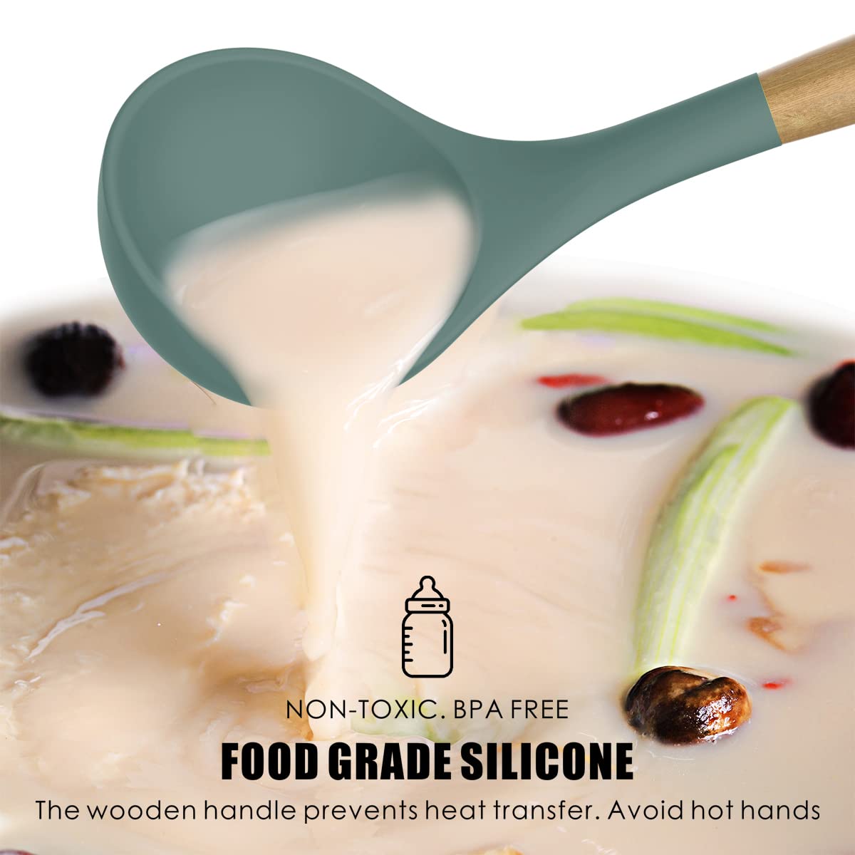 Foto 6 pulgar | Juego De Utensilios De Cocina Oannao Silicone 446°f  Resistente Al Calor - Venta Internacional.