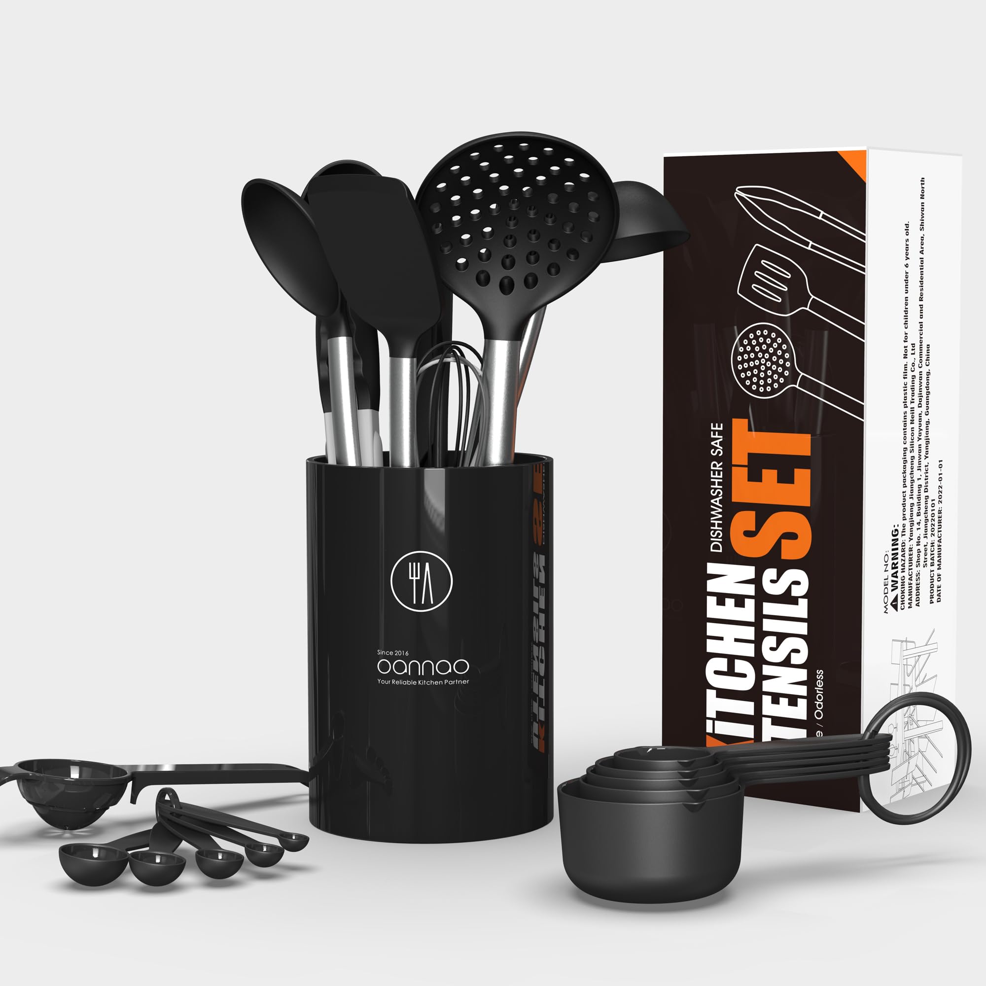 Foto 5 pulgar | Juego De Utensilios De Cocina Oannao De Silicona Resistente Al Calor  18 Piezas - Venta Internacional.