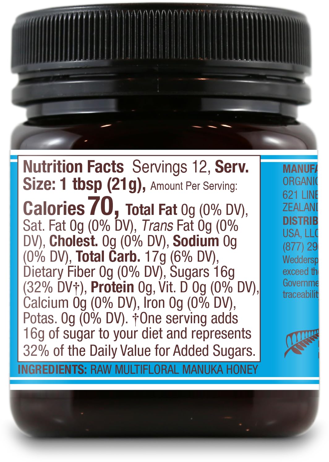 Foto 4 pulgar | Cuchara De Miel De Manuka Kfactor 12  260 Ml  Cruda  Sin Pasteurizar - Venta Internacional.