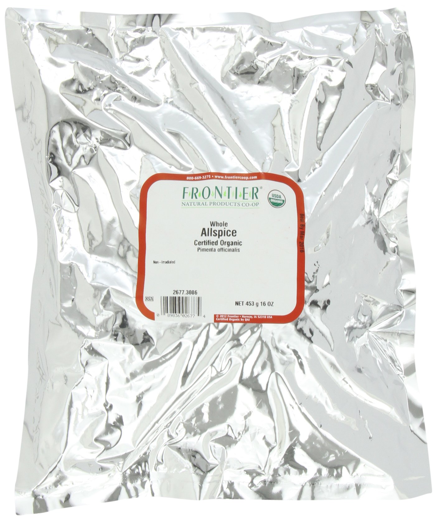 Foto 1 | Allspice Berries Frontier Co-op Organic  454 G  Para Hornear Veganos - Venta Internacional.