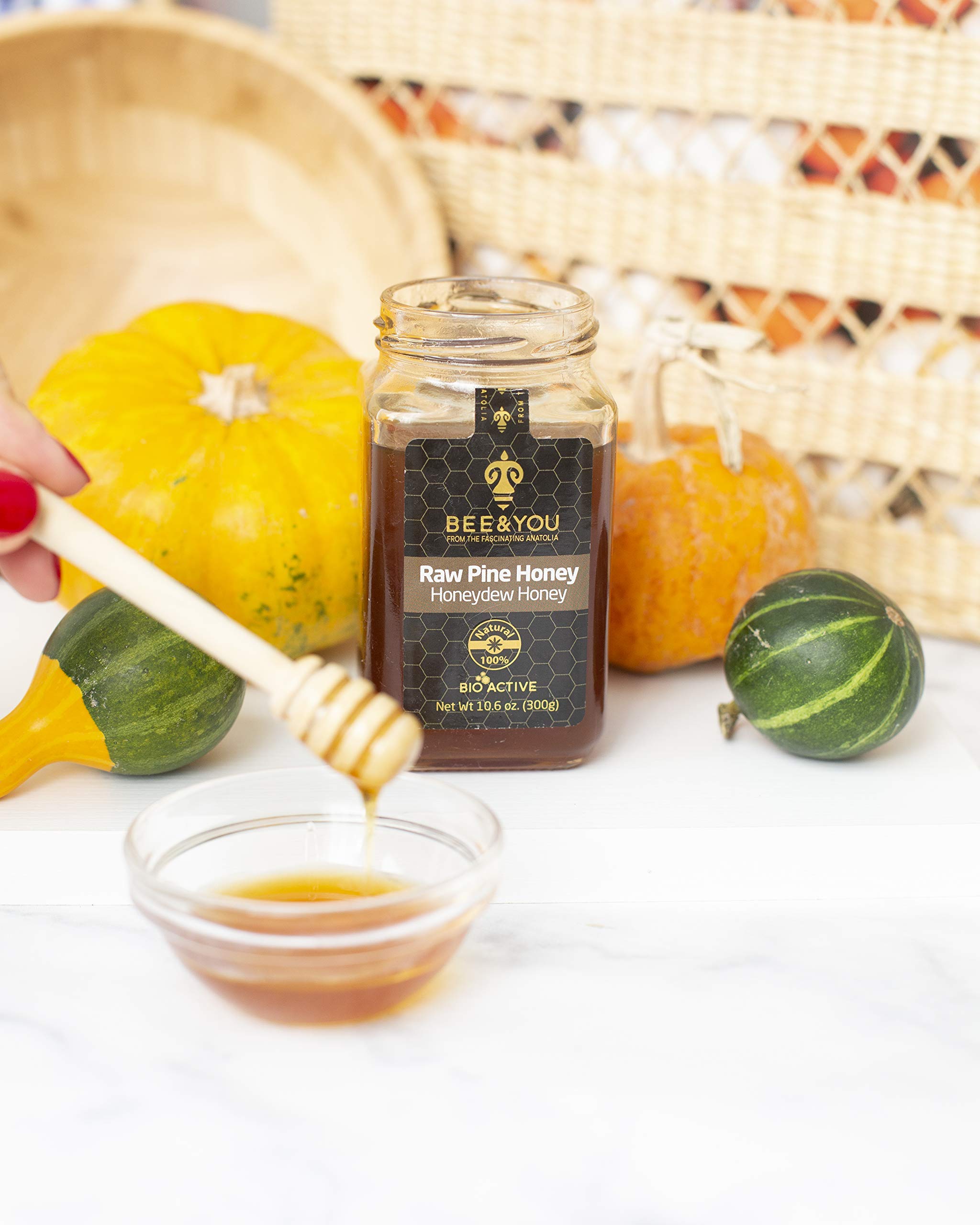 Foto 7 | Miel Cruda De Pino Honey Bee & You  300 Ml  100% Natural - Venta Internacional.