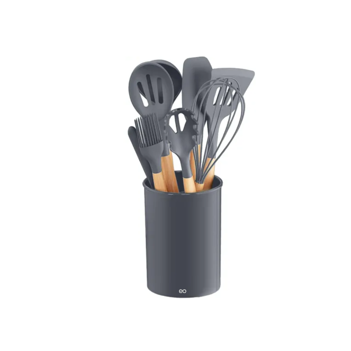 Foto 2 pulgar | Silicona Utensilios De Cocina Espatulas Reposteria Eo Safe Imports Esi-20653 Gris