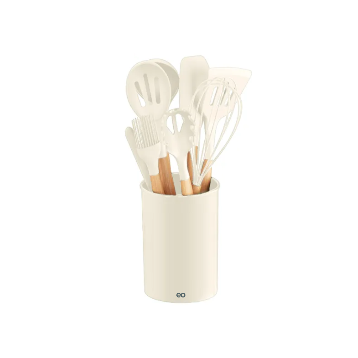 Foto 2 pulgar | Silicona Utensilios De Cocina Espatulas Reposteria Eo Safe Imports Esi-20652 Blanco