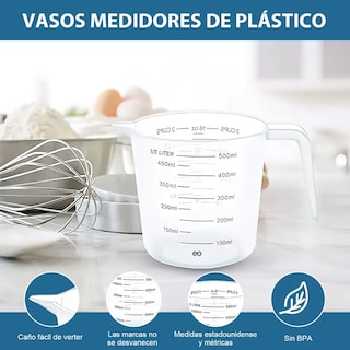 Foto 4 | Juego De Cuchara Y Taza Medidora Balanza Electrónica Eo Safe Imports Esi-20651 Multicolor