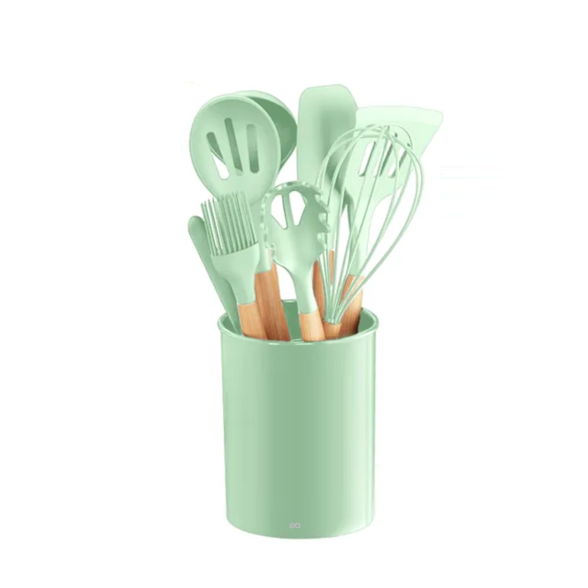 Foto 2 pulgar | Silicona Utensilios De Cocina Espatulas Reposteria Eo Safe Imports Esi-20657 Verde
