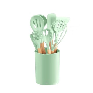 Foto 1 | Silicona Utensilios De Cocina Espatulas Reposteria Eo Safe Imports Esi-20657 Verde