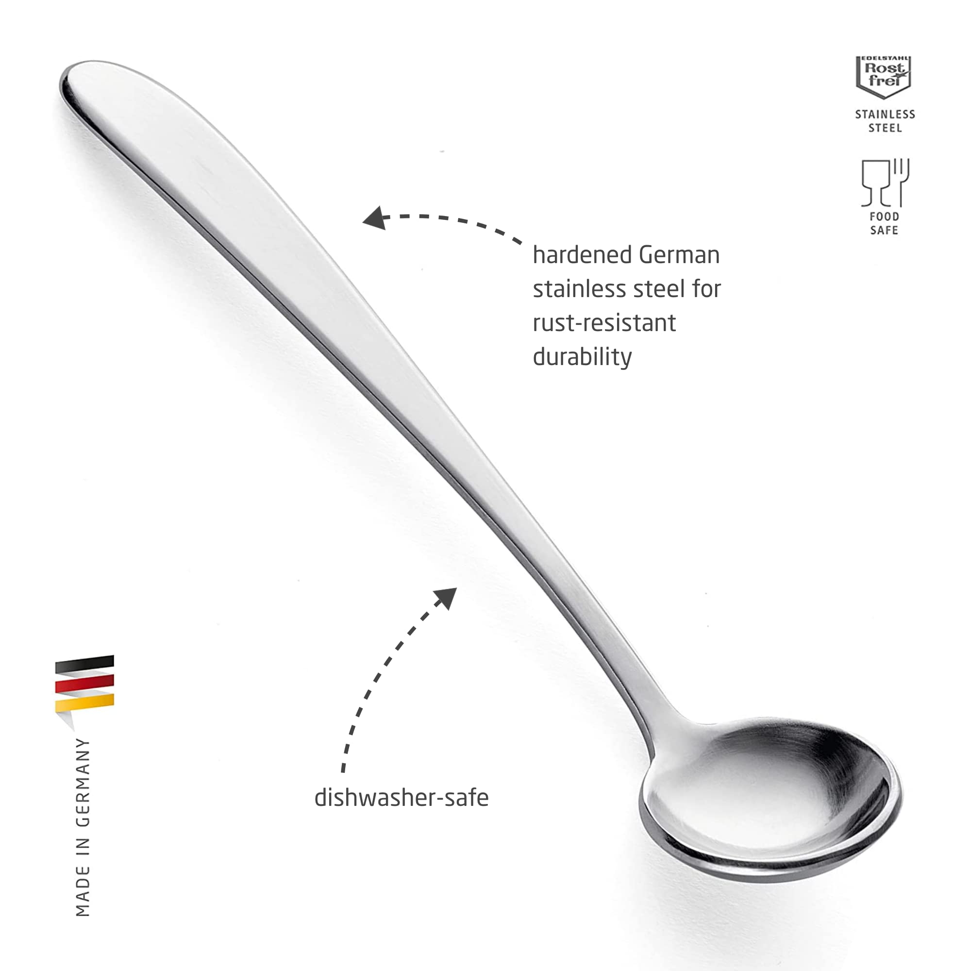 Foto 2 | Cuchara Triangular De Acero Inoxidable Para Mostaza Y Condimentos - Venta Internacional.