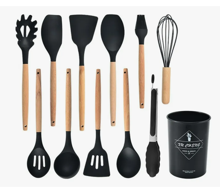 Foto 3 pulgar | Utensilios Silicona De Cocina Espatulas Brochas Teker 12 Set