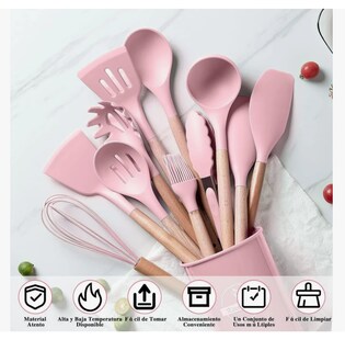 Foto 2 | Utensilios Silicona De Cocina Espatulas Brochas Teker 12 Set