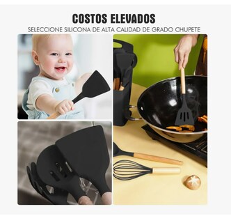 Foto 2 | Utenciliosn De Cocina Silicona Espatulas Y Cuchillos 26 Set