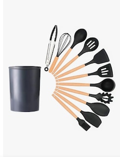 Foto 1 | Kitul Kitchen Kit 12 Piezas Color Negro En Pack De 12