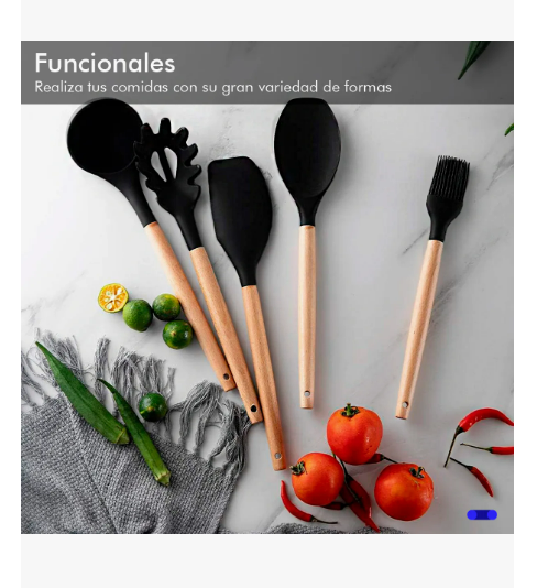 Foto 3 pulgar | Kitul Kitchen Kit 12 Piezas Color Negro En Pack De 12