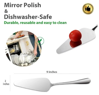 Foto 2 | Elegante Espátula Xtellar Para Servir Postres Y Pizzas Con Estilo - Acero Inoxidable Premium