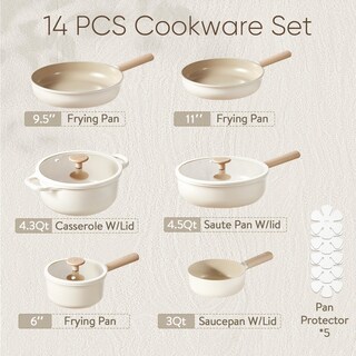 Foto 2 | Juego De Utensilios De Cocina Carote Ceramic 14 Piezas No Tóxico Antiadherente - Venta Internacional.