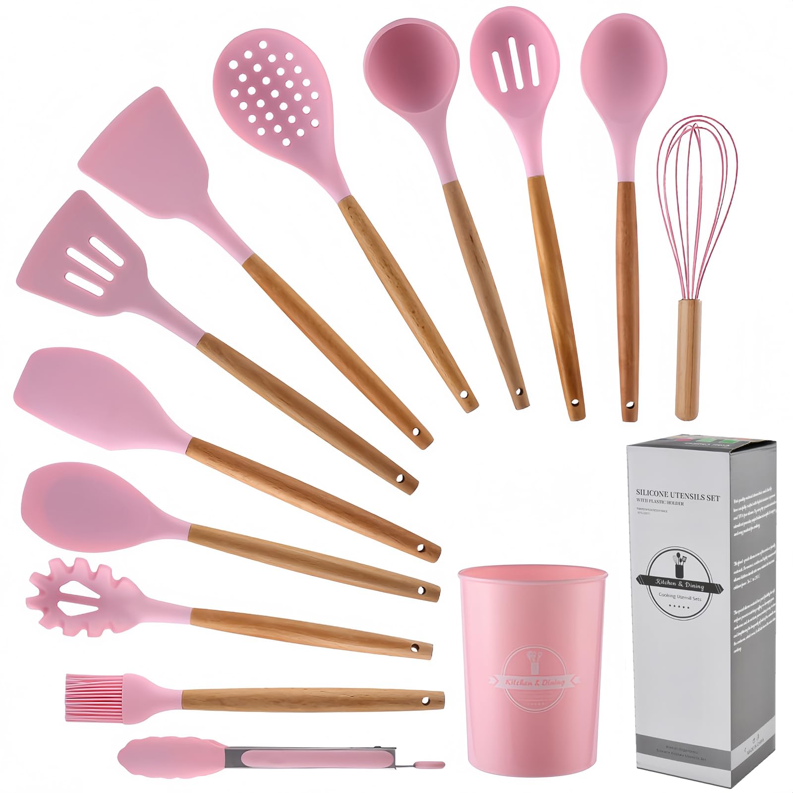 Foto 2 pulgar | Juego De Utensilios De Cocina Yjppdd De Silicona  12 Piezas  Resistentes Al Calor - Venta Internacional.