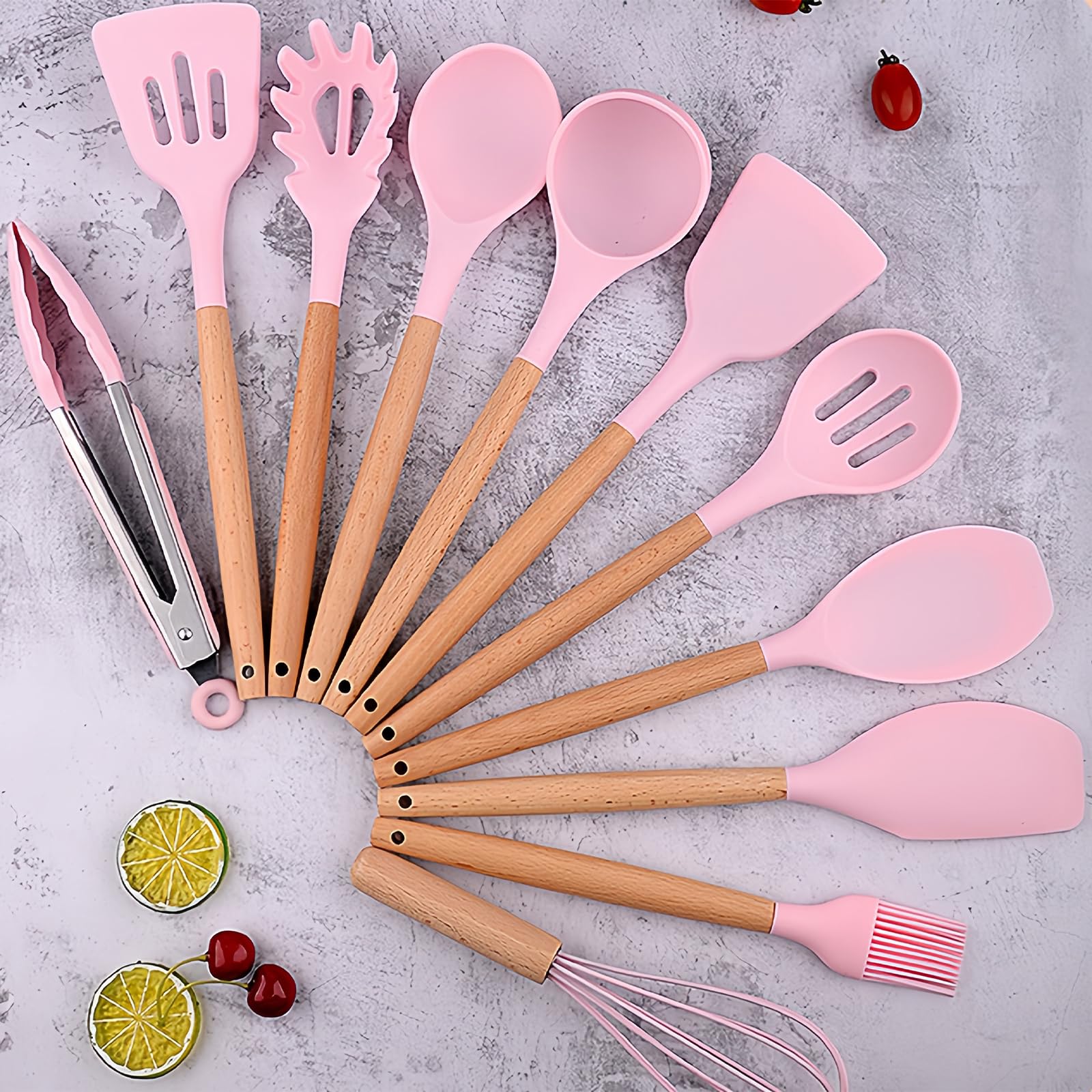 Foto 6 | Juego De Utensilios De Cocina Yjppdd De Silicona  12 Piezas  Resistentes Al Calor - Venta Internacional.