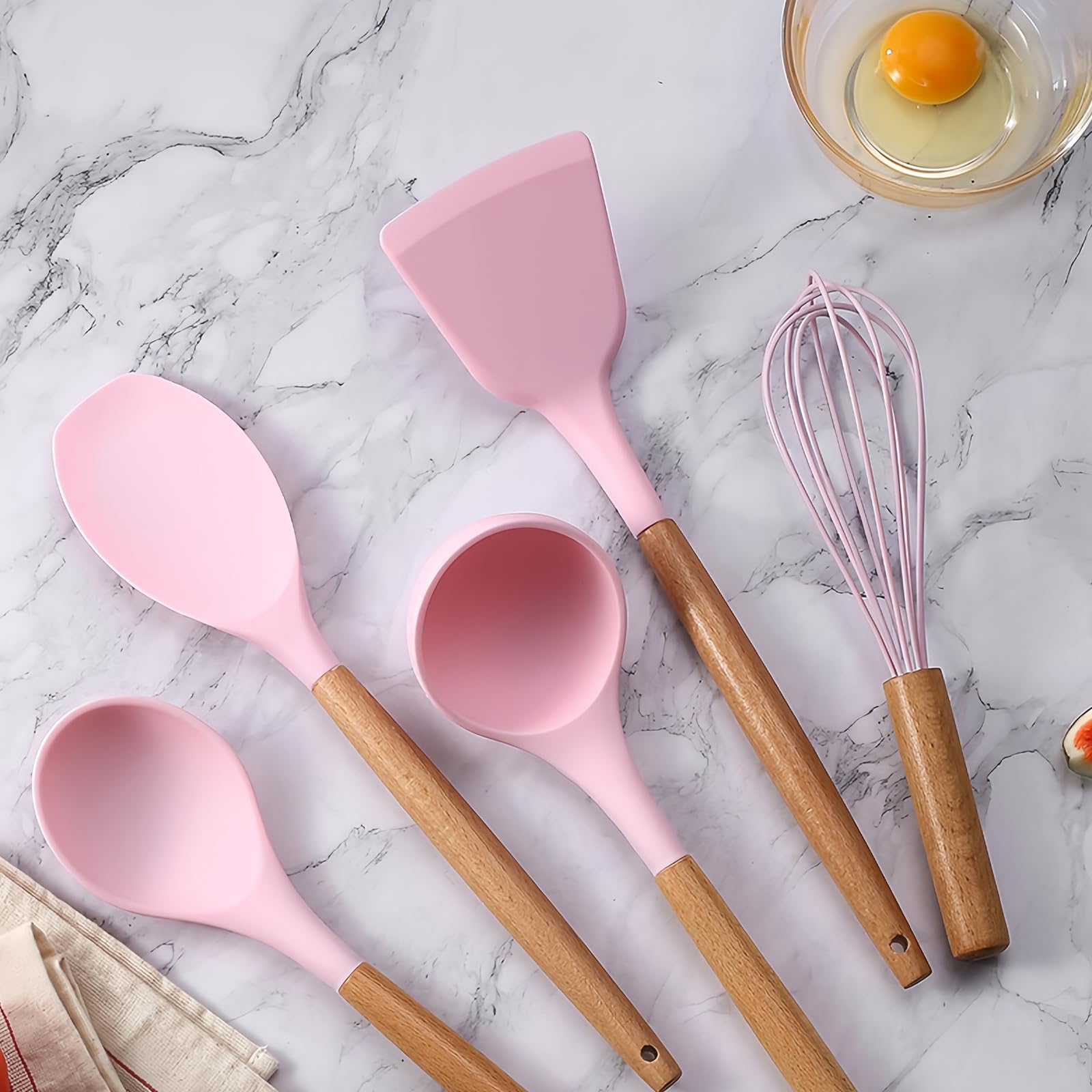 Foto 7 | Juego De Utensilios De Cocina Yjppdd De Silicona  12 Piezas  Resistentes Al Calor - Venta Internacional.
