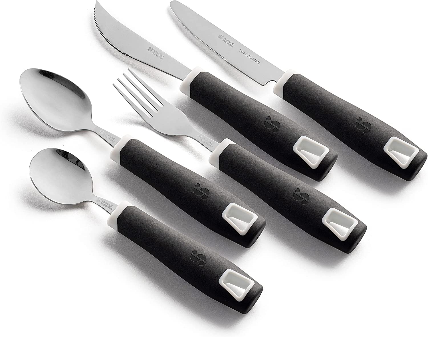Foto 2 pulgar | Juego De 5 Piezas De Acero Inoxidable Adaptive Utensilios Special Supplies - Venta Internacional.