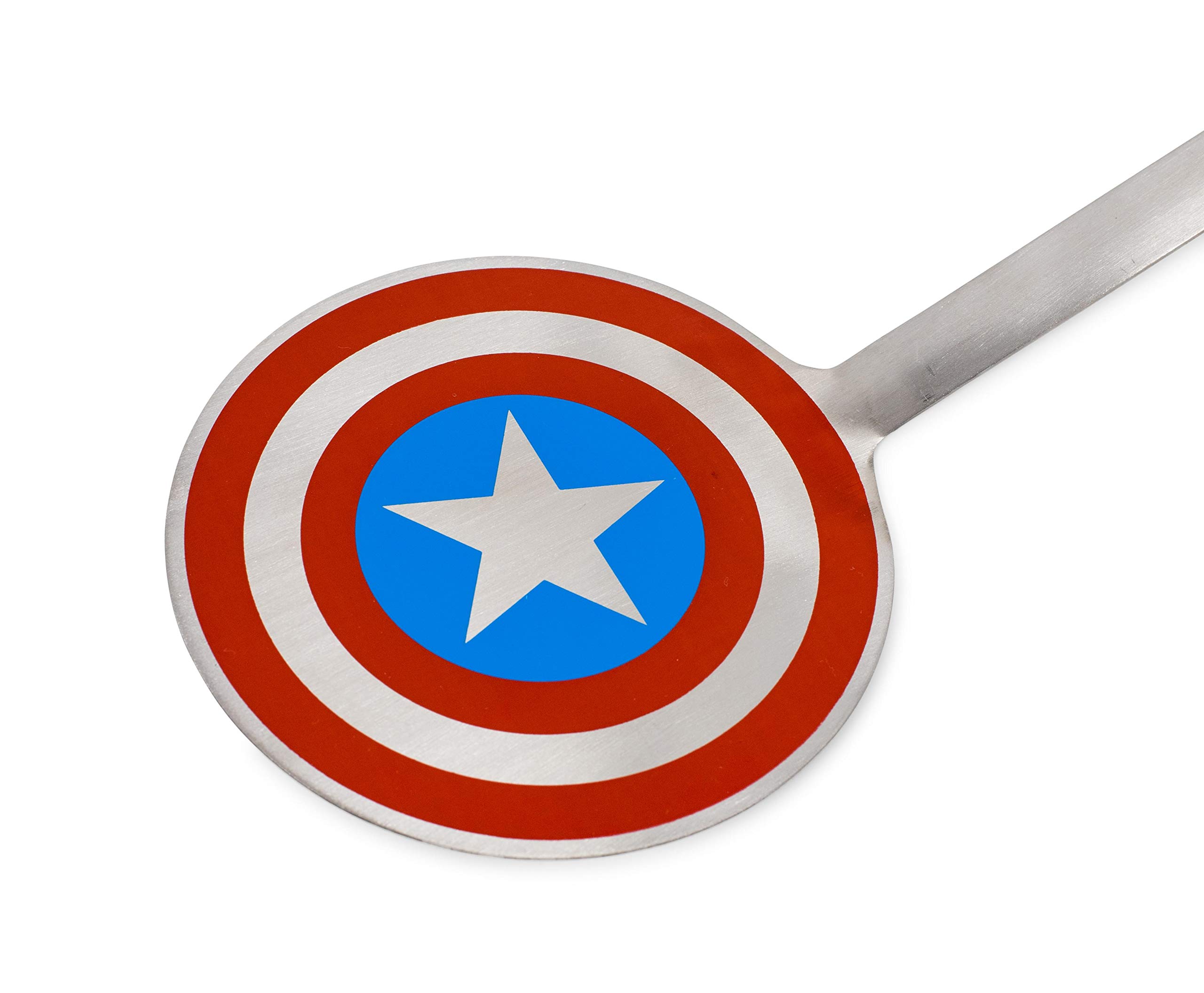 Foto 3 | Espátula Marvel Captain America Shield De Acero Inoxidable - Venta Internacional.