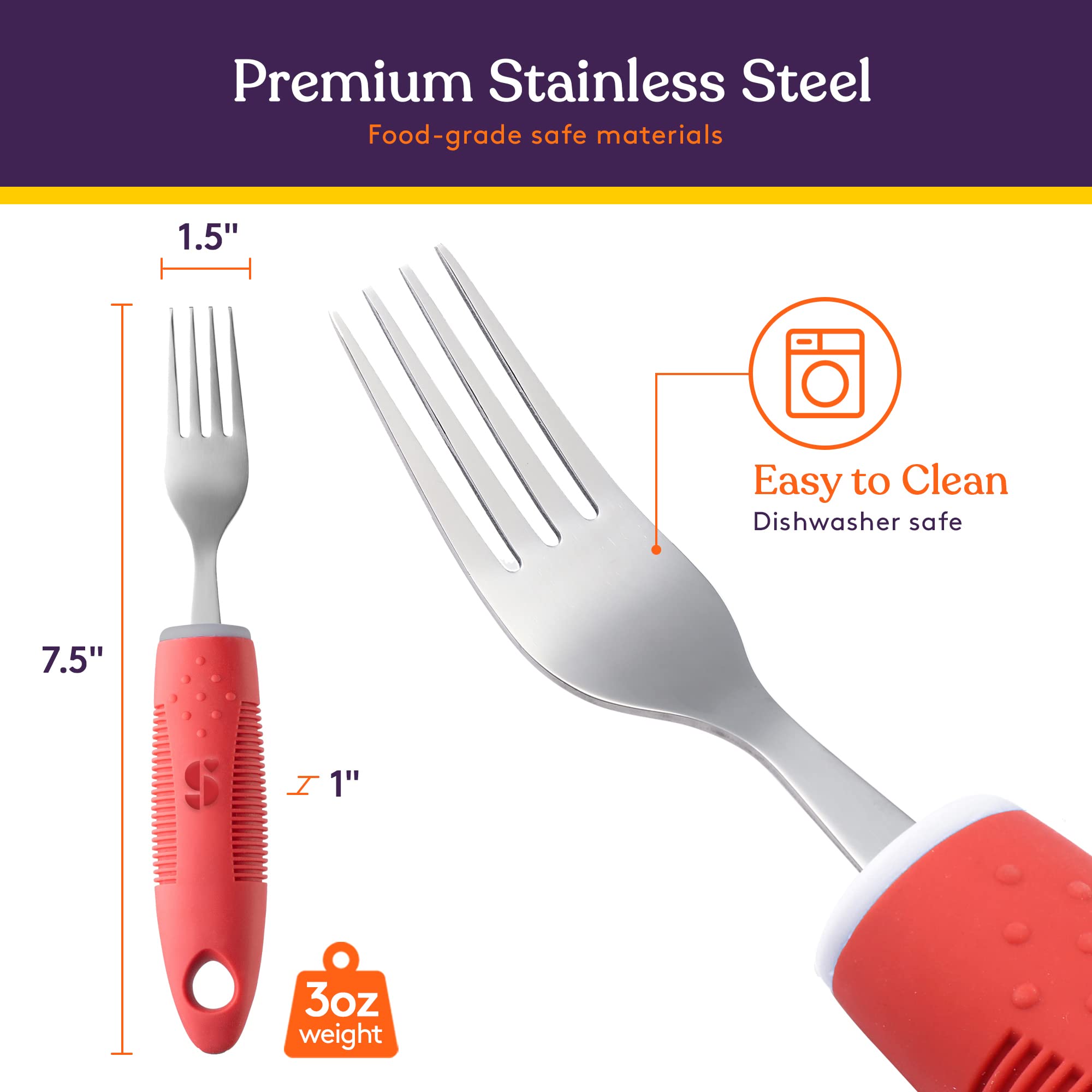 Foto 3 pulgar | Juego De Cocina Adaptive Utensilios Special Supplies De 5 Piezas  Color Rojo - Venta Internacional.