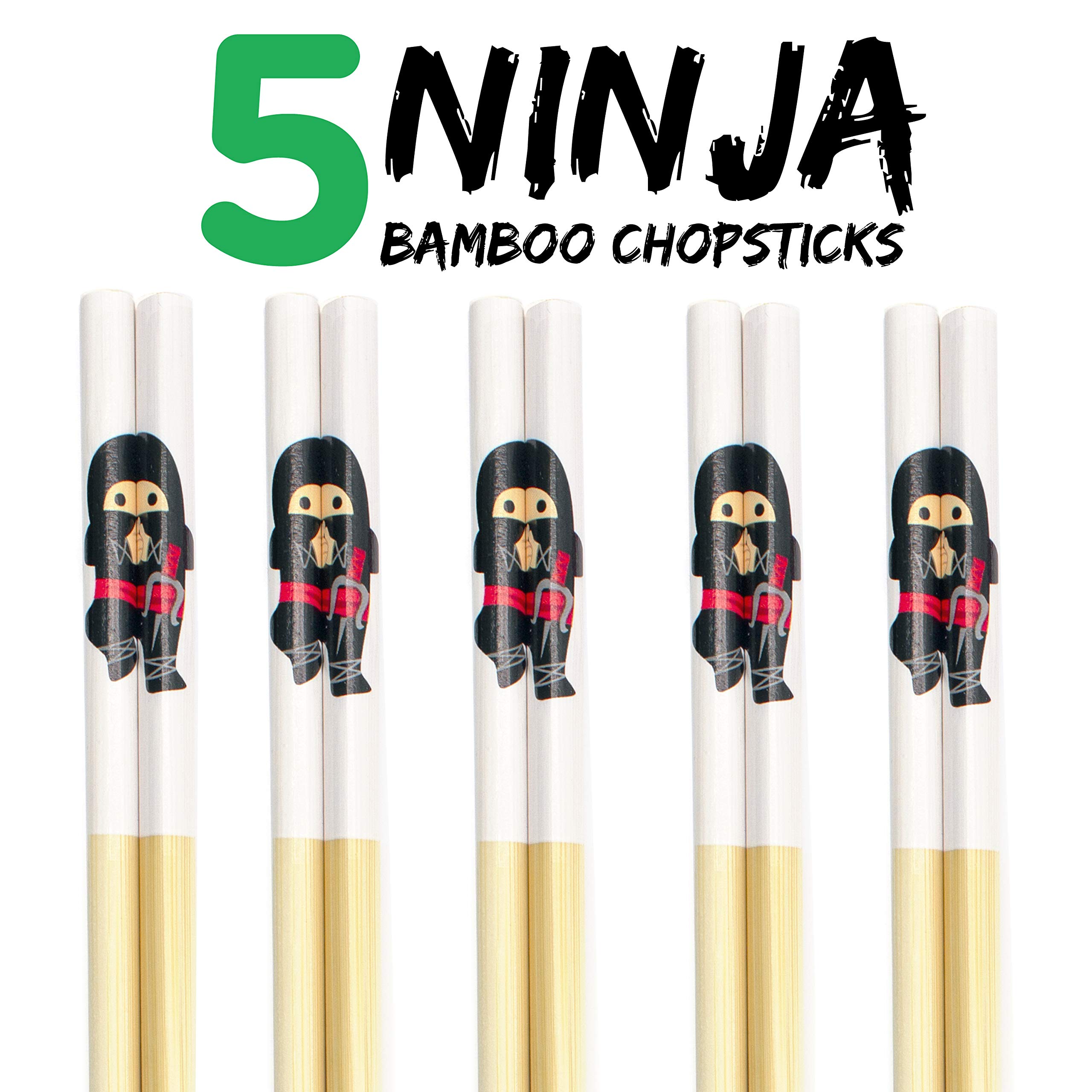 Foto 3 pulgar | Juego De Palillos Gamago Ninja Bamboo  5 Pares  23 5 Cm  Color Rojo - Venta Internacional.