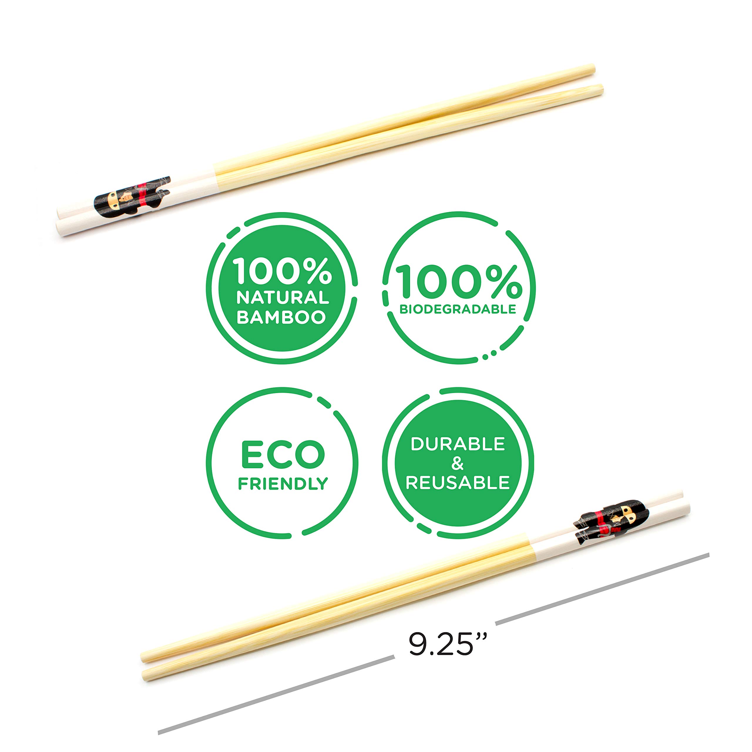 Foto 4 pulgar | Juego De Palillos Gamago Ninja Bamboo  5 Pares  23 5 Cm  Color Rojo - Venta Internacional.