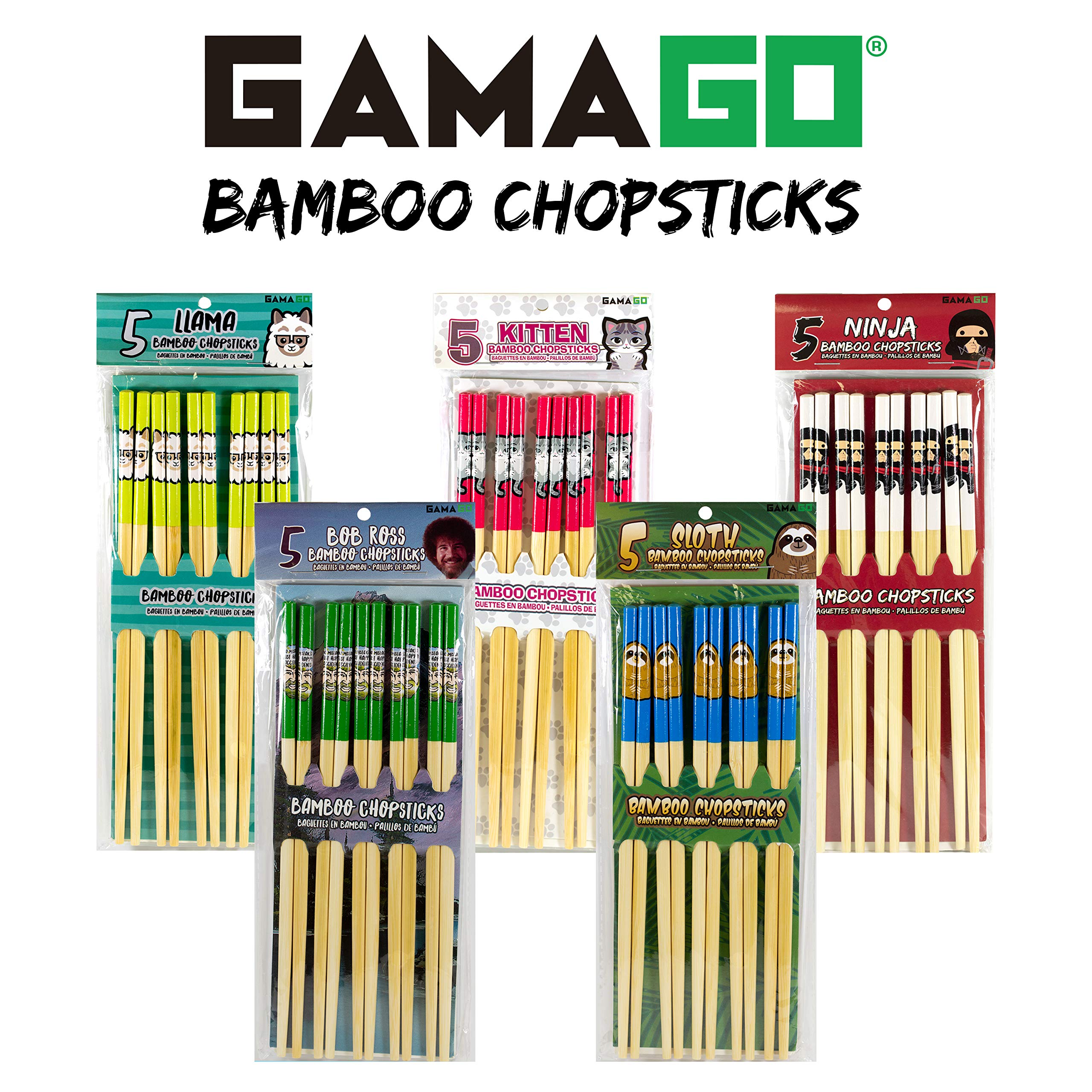Foto 6 | Juego De Palillos Gamago Ninja Bamboo  5 Pares  23 5 Cm  Color Rojo - Venta Internacional.