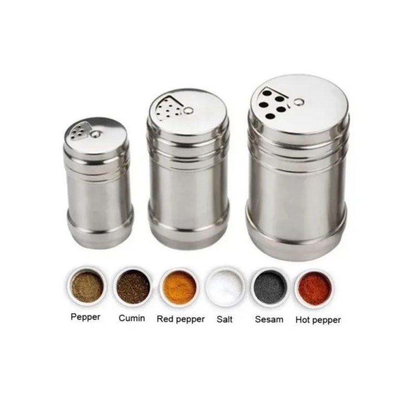 Foto 1 | Set De Saleros De Acero Inoxidable, Paquete De 3 - Venta Internacional.