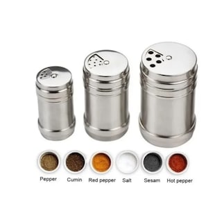 Foto 1 | Set De Saleros De Acero Inoxidable, Paquete De 3 - Venta Internacional.