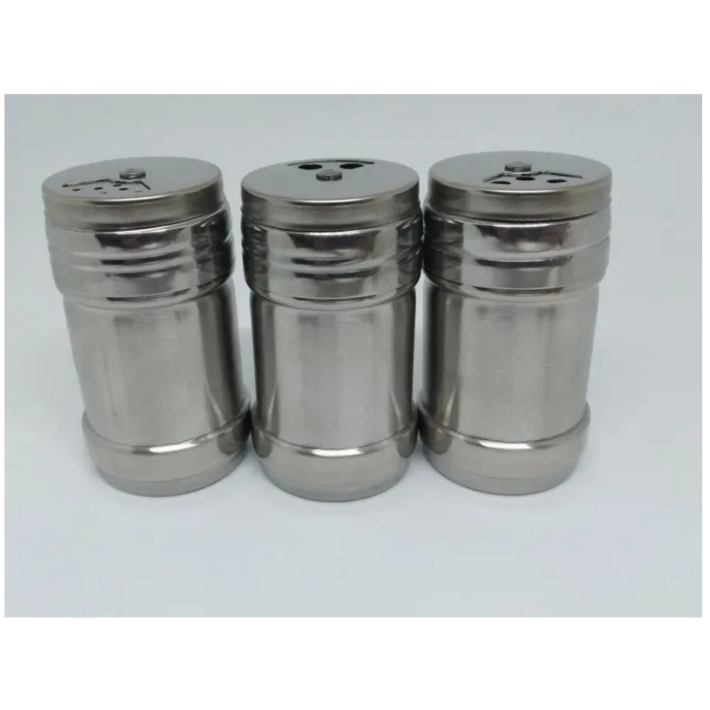 Foto 2 | Set De Saleros De Acero Inoxidable, Paquete De 3 - Venta Internacional.