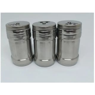 Foto 2 | Set De Saleros De Acero Inoxidable, Paquete De 3 - Venta Internacional.
