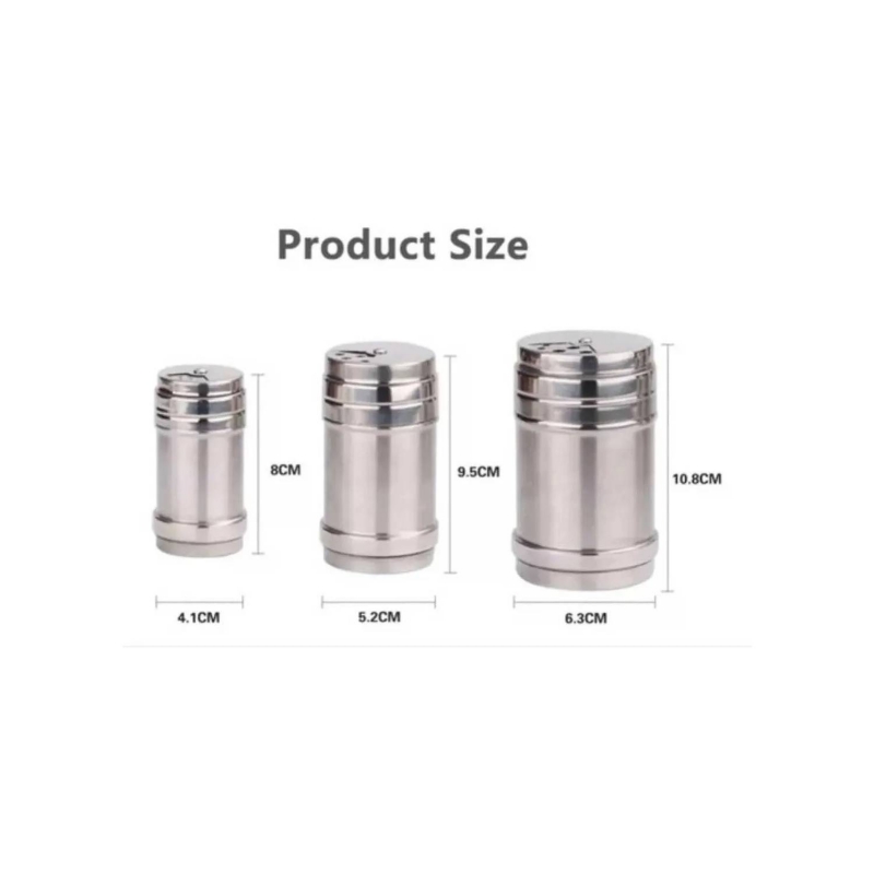 Foto 4 | Set De Saleros De Acero Inoxidable, Paquete De 3 - Venta Internacional.