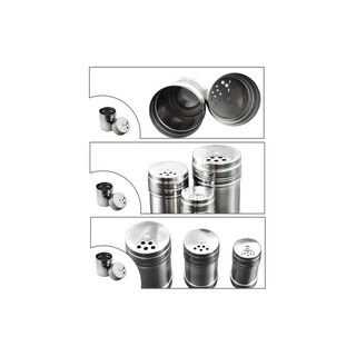 Foto 5 | Set De Saleros De Acero Inoxidable, Paquete De 3 - Venta Internacional.