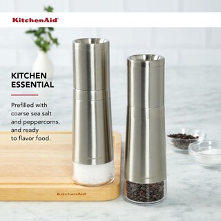 Foto 3 | Molinillo De Sal Kitchenaid, Relleno De Acero Inoxidable, 20 Cm - Venta Internacional.