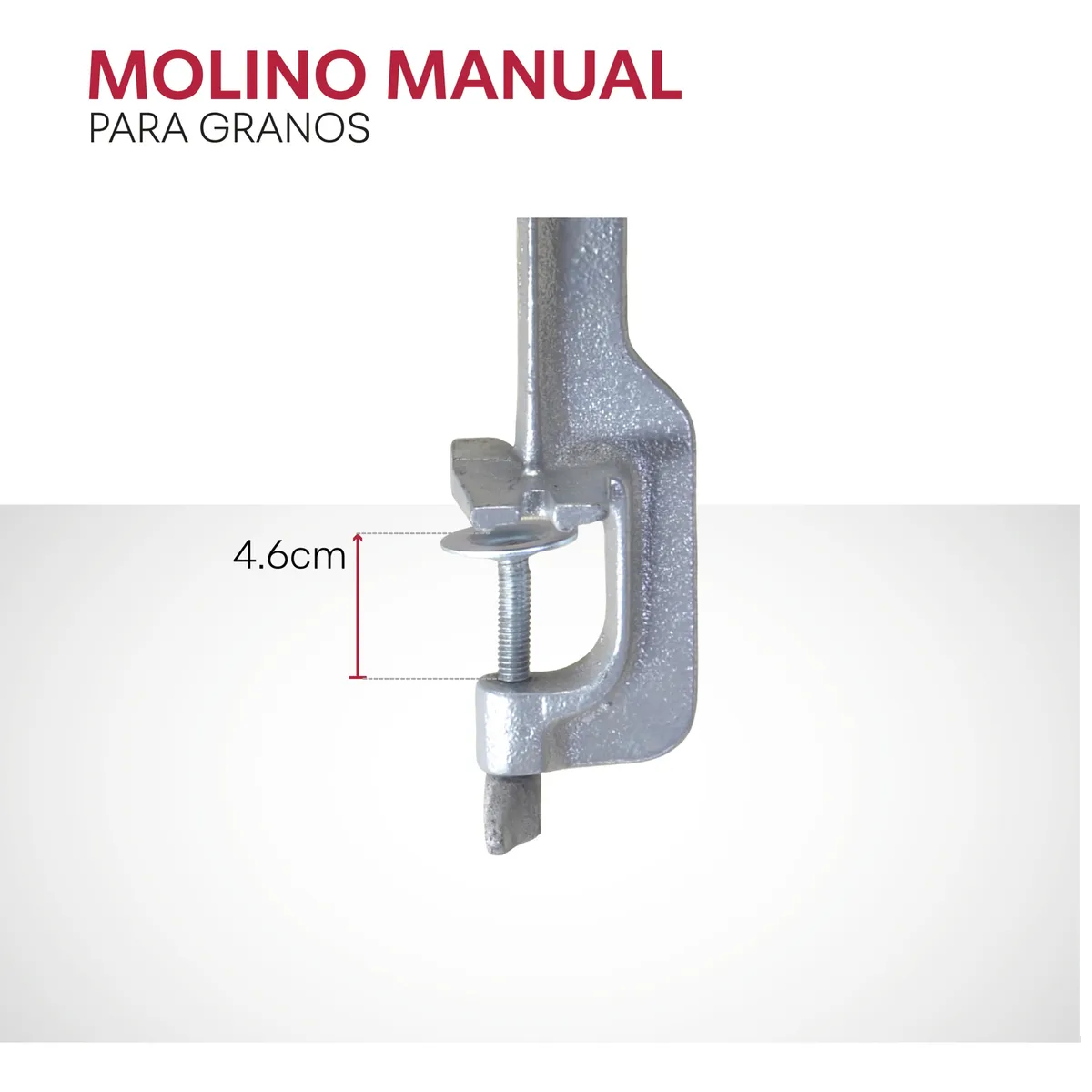Foto 5 pulgar | Molino De Mano Estañado De Hierro Fundido Para Granos Y Alimentos Alta Resistencia Tradicional