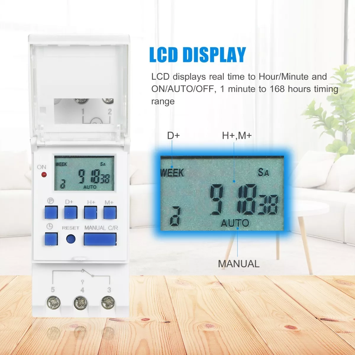 Foto 3 pulgar | Interruptor Digital Temporizador Programable Eo Safe Imports Esi-8300 color Blanco