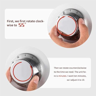 Foto 5 | Venta Internacional- Temporizador de Cocina Jieyou Mecánico
