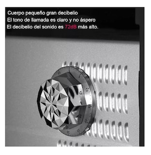 Foto 4 | Temporizador Mecánico De Cocina De Acero Inoxidable Magnétic, Gris