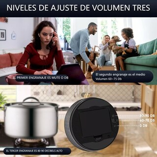 Foto 2 | Cronómetro Magnético Digital Para Cocina Eo Safe Imports Esi-17491 Gris