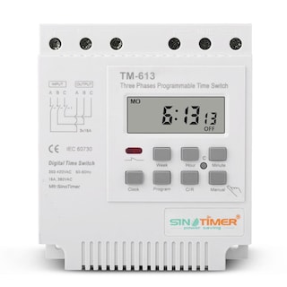 Foto 1 | Interruptor Temporizador Sinotimer Tm613 380v Trifásico Con Luz De Fondo - Venta Internacional.