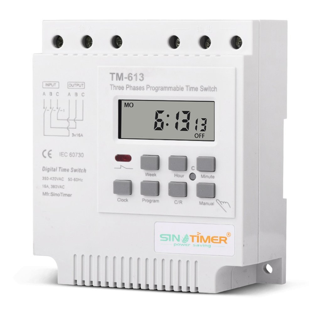 Foto 2 | Interruptor Temporizador Sinotimer Tm613 380v Trifásico Con Luz De Fondo - Venta Internacional.