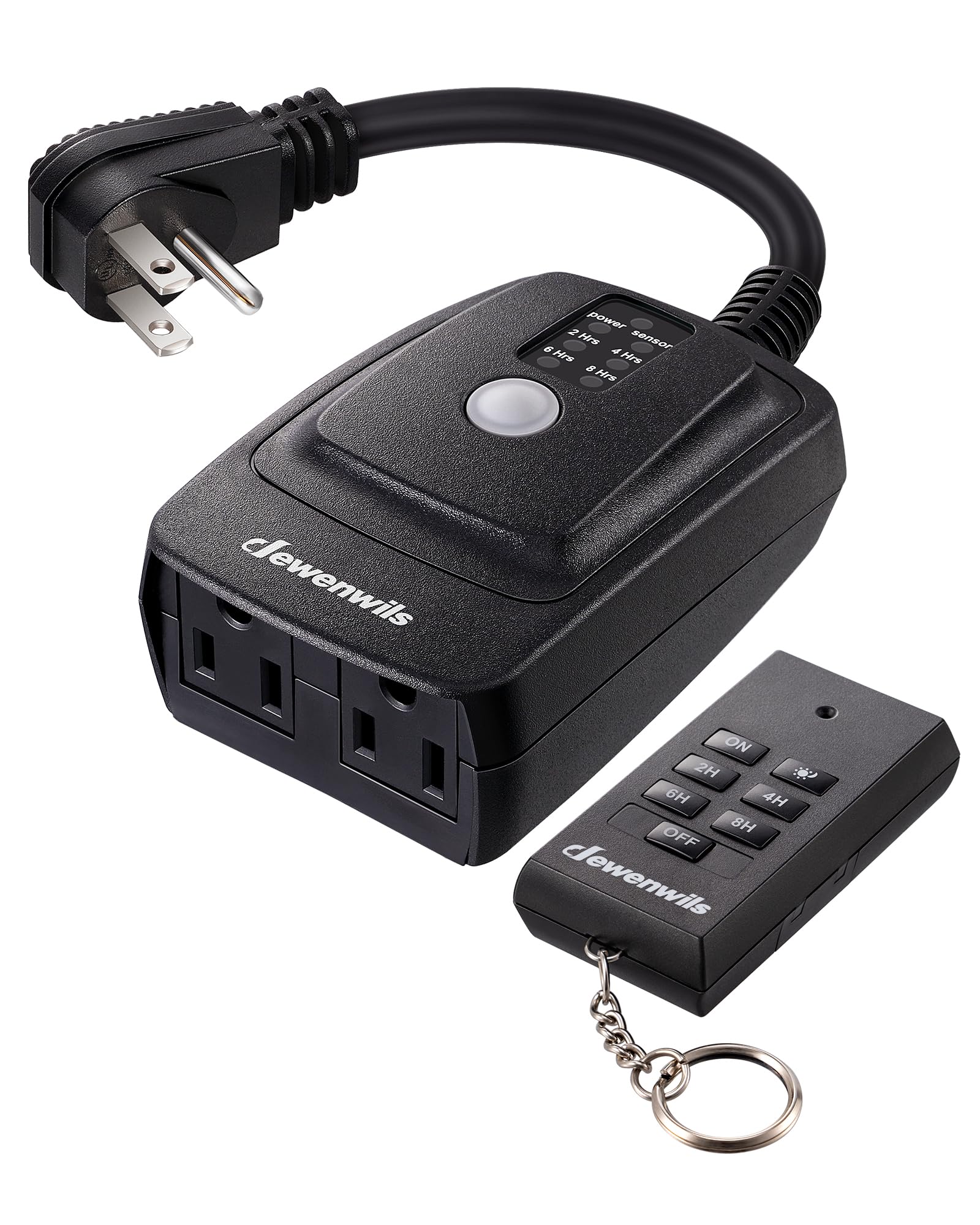 Interruptor Temporizador Con Sensor De Luz Dewenwils, Impermeable, 15 A, 1/2 Hp - Venta Internacional.