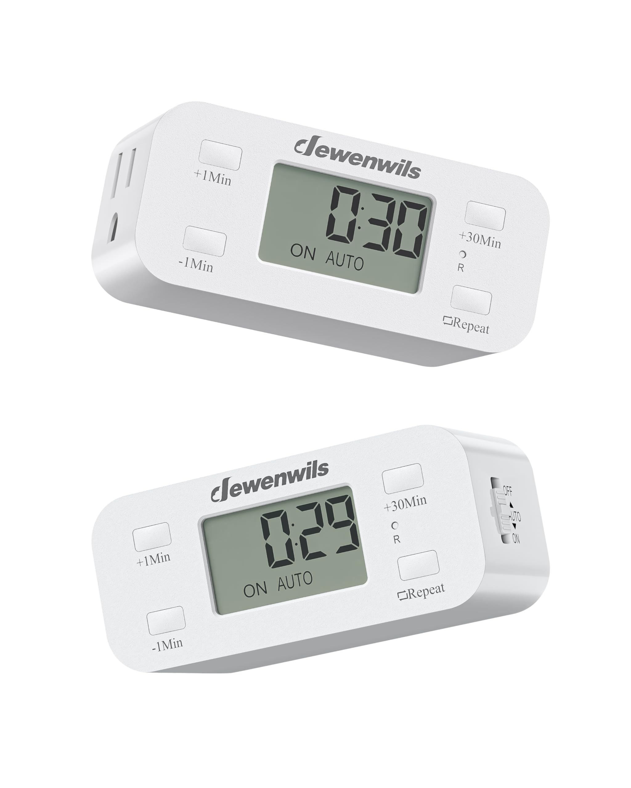 Temporizador De Cuenta Regresiva Dewenwils Digital 15 A/1000 W, Paquete De 2 - Venta Internacional.