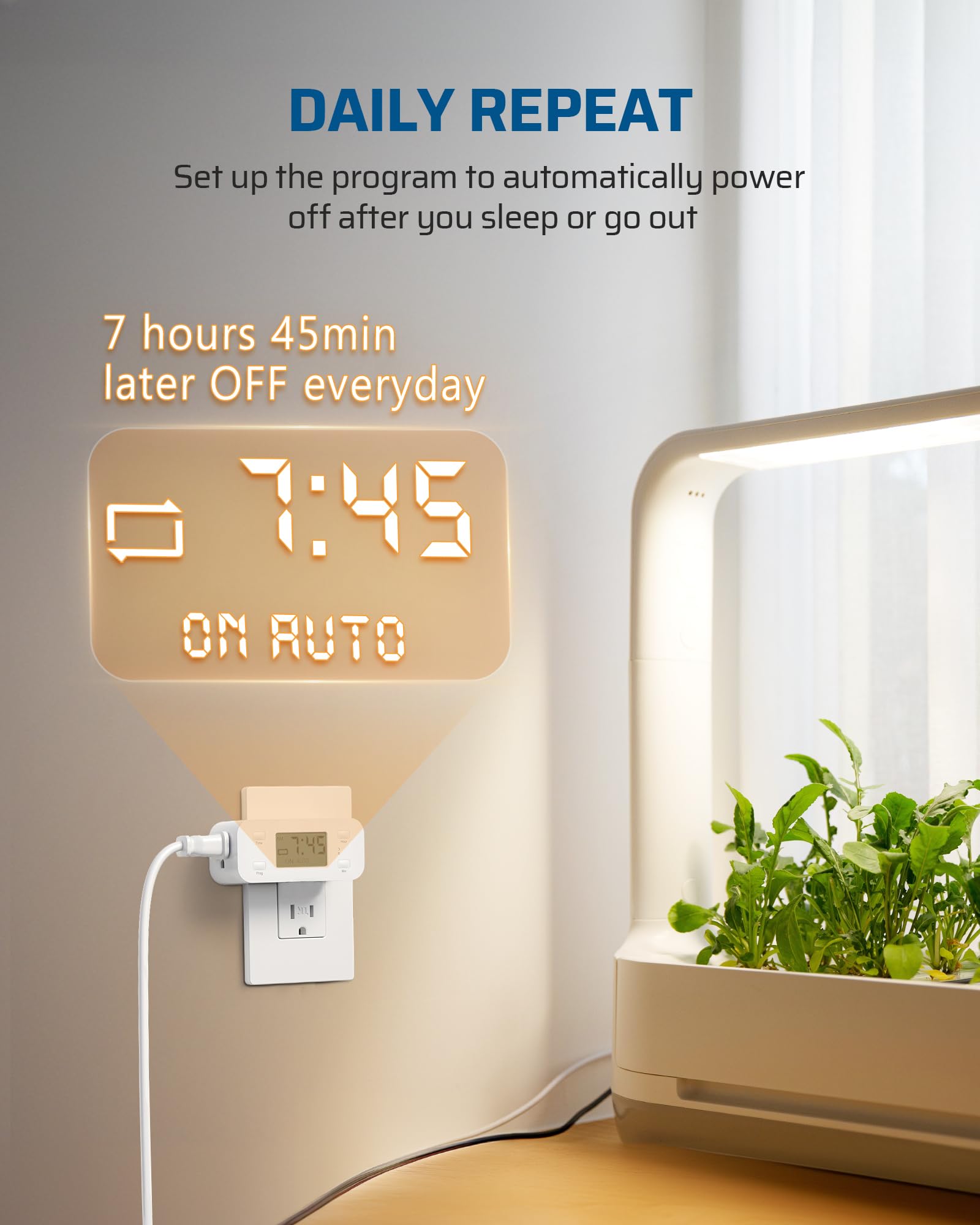 Foto 4 pulgar | Temporizador De Cuenta Regresiva Dewenwils Digital 15 A/1000 W, Paquete De 2 - Venta Internacional.