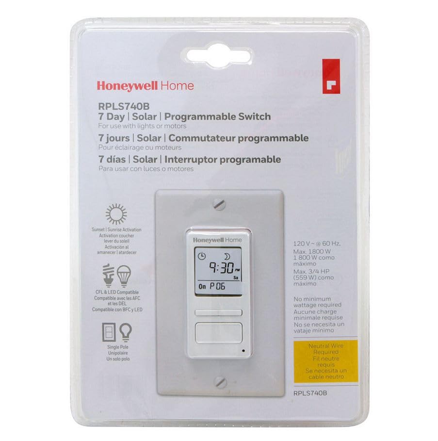 Foto 6 pulgar | Interruptor Programable Honeywell Home Rpls740b Econoswitch - Venta Internacional.
