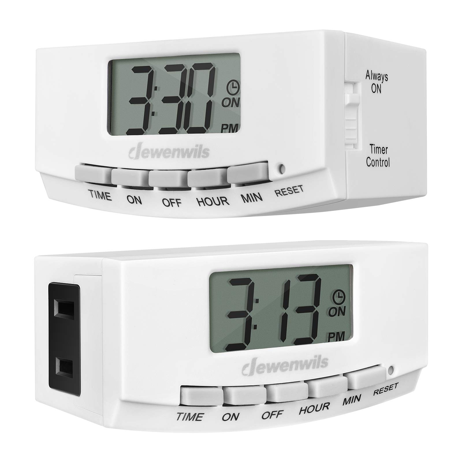 Foto 2 pulgar | Timer Outlet Dewenwils 24 Horas 125 V 15 A 1000 W Para Interiores, Paquete De 2 - Venta Internacional.