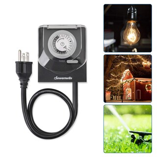 Foto 5 | Temporizador De Luz Mecánico Dewenwils De 24 Horas Con Cable De 60 Cm, 15 A - Venta Internacional.