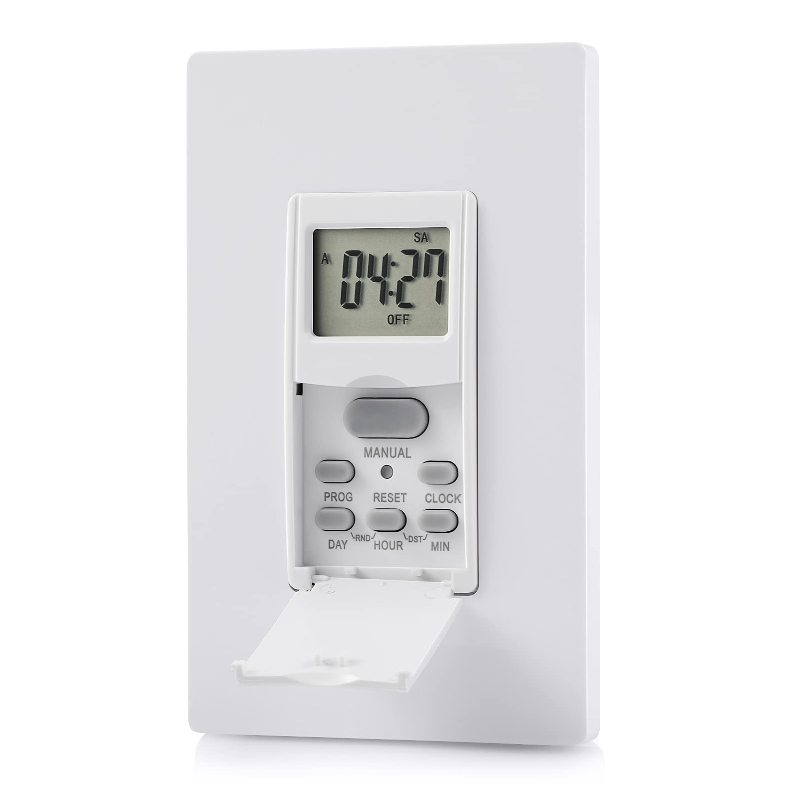 Interruptor Temporizador De Pared Dewenwils Para 7 Días Y 7 Ajustes De Encendido/apagado - Venta Internacional.