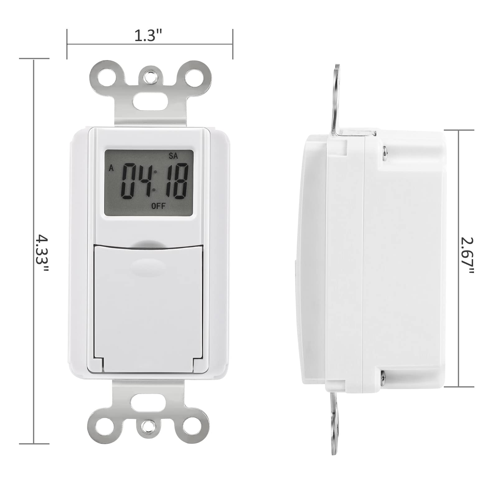 Foto 8 pulgar | Interruptor Temporizador De Pared Dewenwils Para 7 Días Y 7 Ajustes De Encendido/apagado - Venta Internacional.