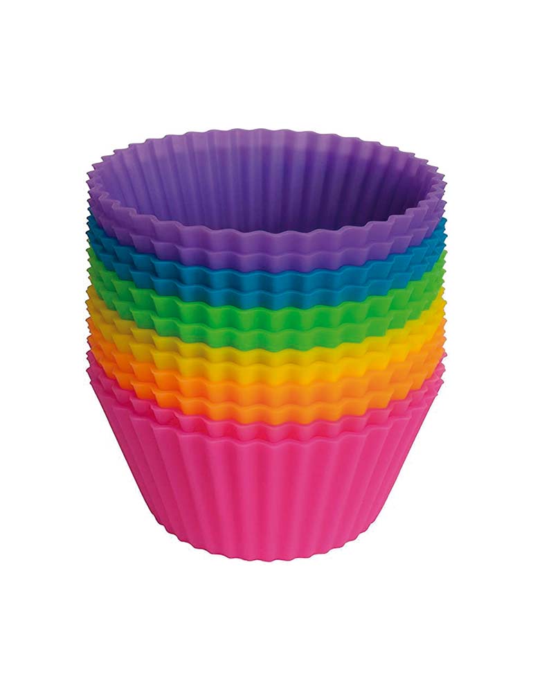 Set de 12 Moldes de Silicona U Chef para Cupcakes $330